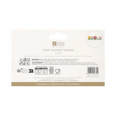 Daisy Shaped Candles 5 Pack