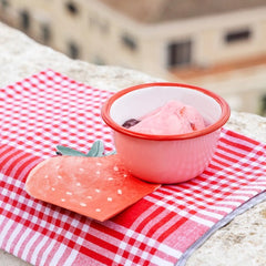 Red Gingham Fabric Napkins / Tea Towel