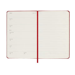 Moleskine 2025/26 Academic Weekly Pocket Diary Scarlet Red Hard Cover