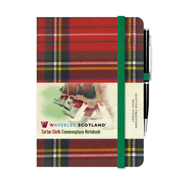 Mini Tartan Notebook With Pen - Royal Stewart