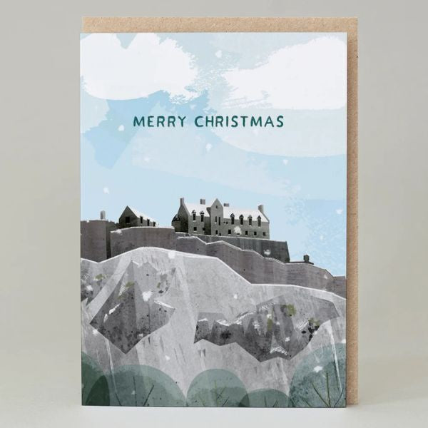 Merry Christmas Edinburgh Castle Christmas Card