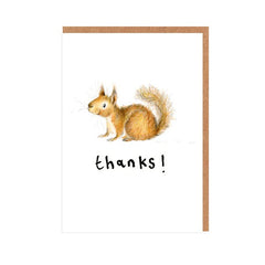 Thanks Sadie Squirrel Mini Card