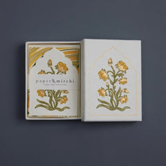 Boxed Artisan Notecard Set - Sandook Topaz 6 Pack