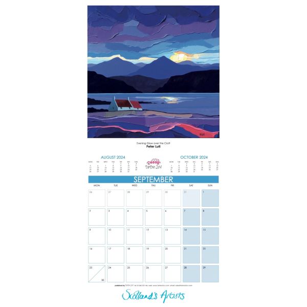 2024 Scotland's Artists Calendar Paper Tiger