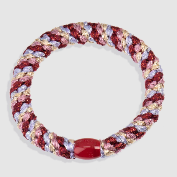 Kknekki Mix Lavender Bordeaux Glitter Hair Tie
