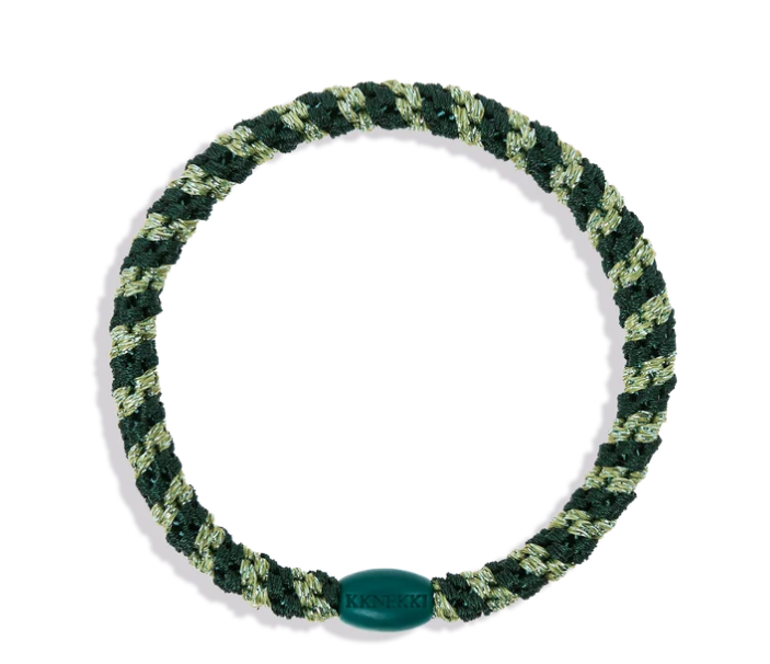 Kknekki Slim Jungle Pistachio Glitter Hair Tie
