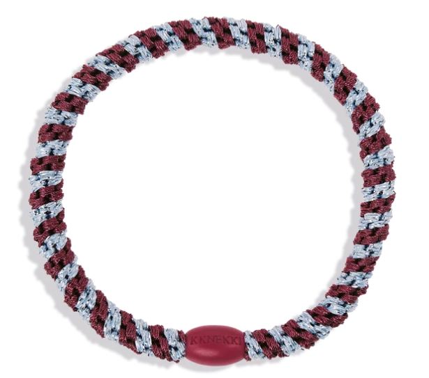 Kknekki Slim Rosewood Seablue Glitter Hair Tie