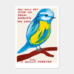 You Will Not Stop Me From Singing My Song Postcard