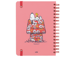 Snoopy A5 Love Yourself Hard Cover Notebook