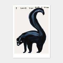 I Love You And I Stink Postcard