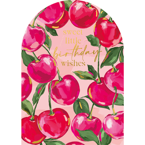 Sundaze Cherries Birthday Card