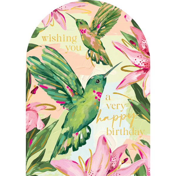 Sundaze Hummingbird Birthday Card