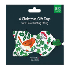 Robins and Holly Christmas Tags
