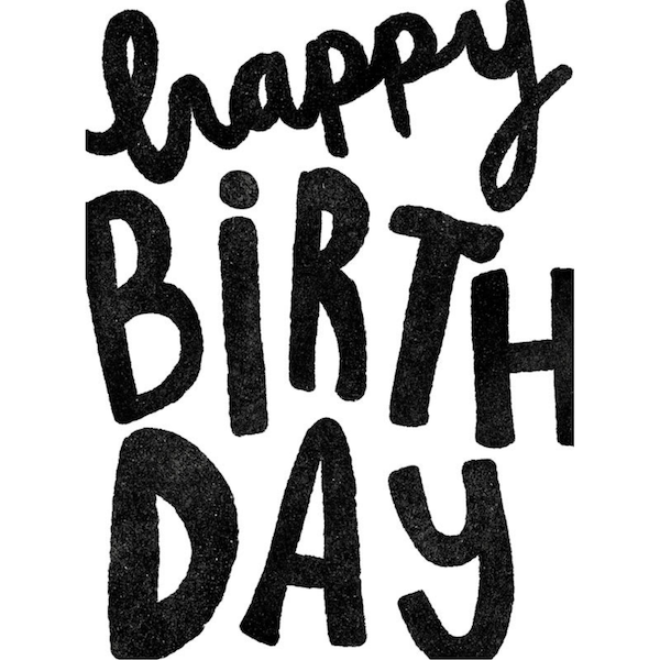 Tidal Ink Happy Birthday Text Card