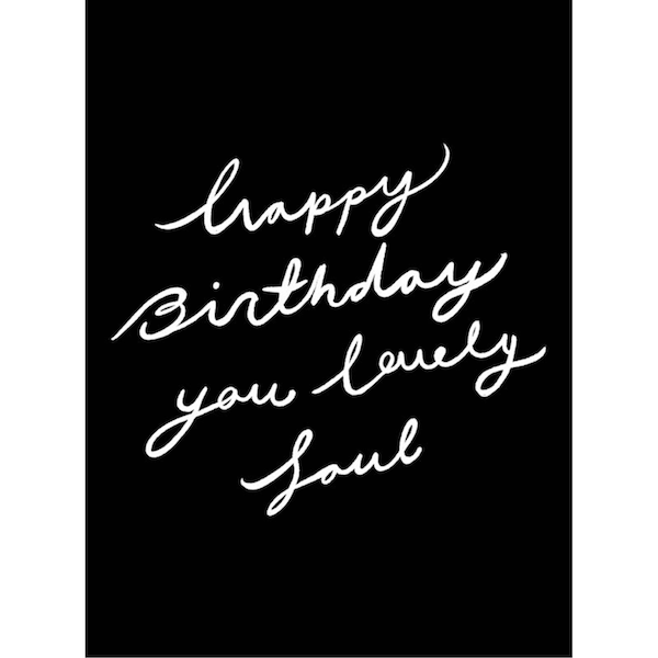 Tidal Ink Lovely Soul Text Card