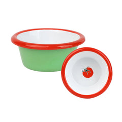Tomato Green Enamel Dip Dish – 8cm