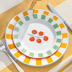 Tomato Enamel Plate - 20cm