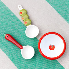 Tomato Green Enamel Dip Dish – 8cm