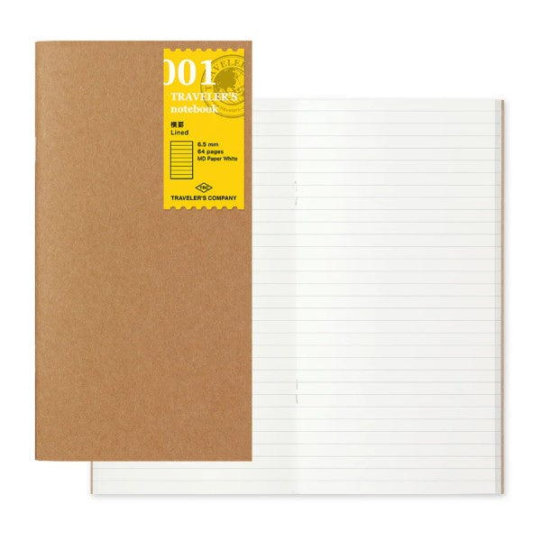 Traveler’s Notebook Refill Lined Notebook 001