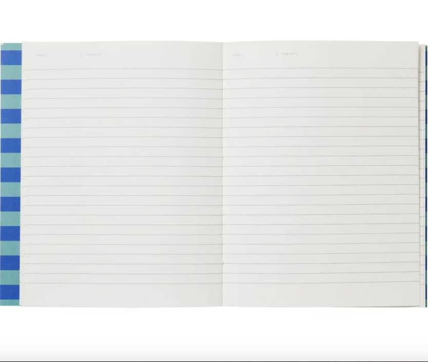 Notem Uma Medium Flatlay Notebook Blue Stripe - Paper Tiger