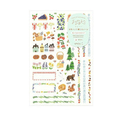 Midori Yuru Log Sticker Sheets Scandinavia