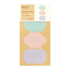 Midori Message Labels Speech Bubbles