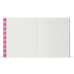 Uma Flatlay Lavender Stripe Medium Notebook by Notem