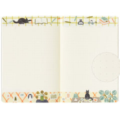 Midori Yuru Log B6 Notebook Cats