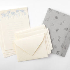 Midori White Flower Washi Paper Letter Set