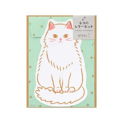 Midori Letter Set Die-Cut Cat