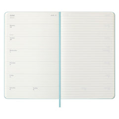 Moleskine 2025/26 Academic Weekly Large Diary Aquamarine Hard Cover