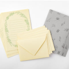 Midori Yellow Flower Washi Paper Letter Set
