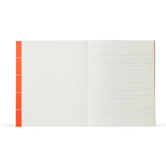 Uma Flatlay Orange Check Large Notebook by Notem
