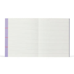 Uma Flatlay Lavender Check Medium Notebook