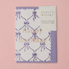 Bows Violet Meringue Happy Birthday Block Printed Greeting Card