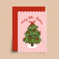 Merry Little Christmas Tree Card