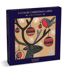 Reindeer Decorations Christmas Card Box