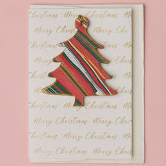 Tree Holiday Merry Christmas Ornament Greeting Card