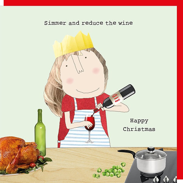 Reduce Wine Christmas Card