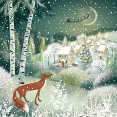 Fox & Snowy Village Charity Card Pack