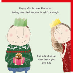 Husband Gift Enough Christmas Card