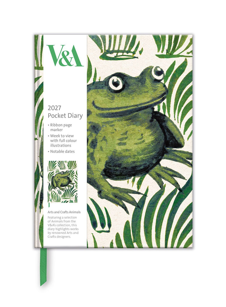 Arts And Crafts Animals 2027 A6 Diary
