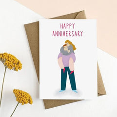 Piggy Back Anniversary Card