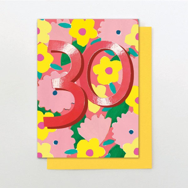30 Floral Birthday Card
