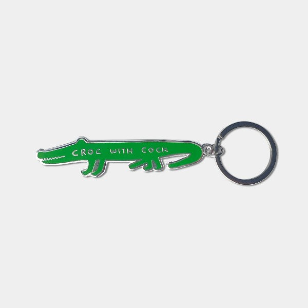 Croc with Cock Keyring
