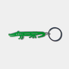 Croc with Cock Keyring