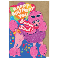 Fancy Poodle Birthday Card