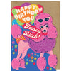 Fancy Poodle Birthday Card