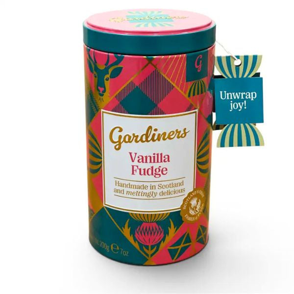 Gardiners Vanilla Fudge Tartan Tin 200g
