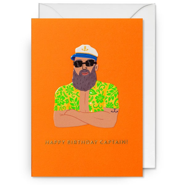 Happy Birthday Captain Card